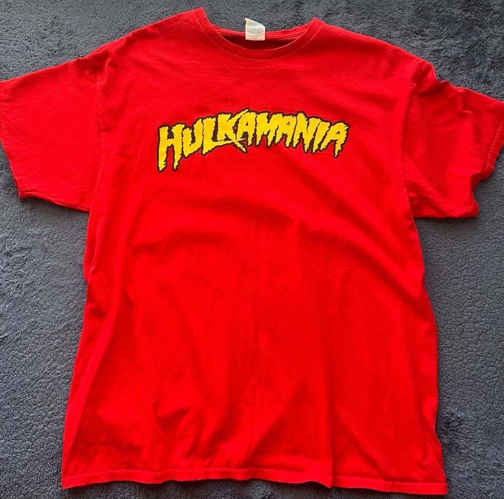 Delta Pro Weight Hulk Hogan Hulkamania Red T-Shirt XL